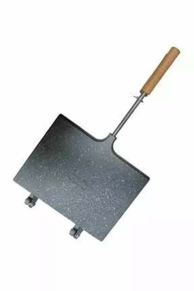 Вътрешна и външна гранитна чугунена скара за тост, гранитен ултра луксозен тост грил за котлон