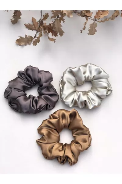 Women's 3-Piece Satin Hair Clip Set