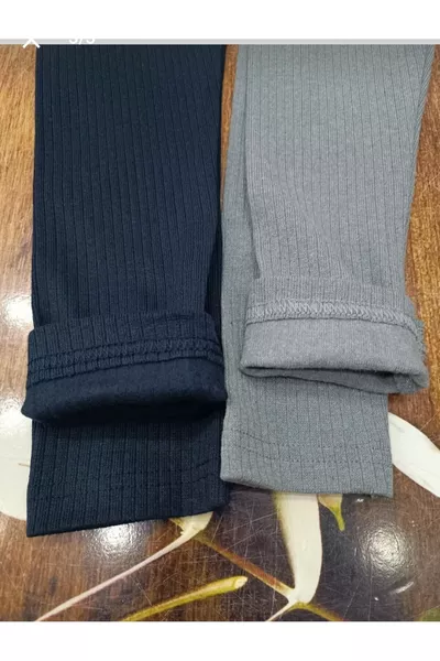 Комплект из 4 детских леггинсов с рифлёным шардоном