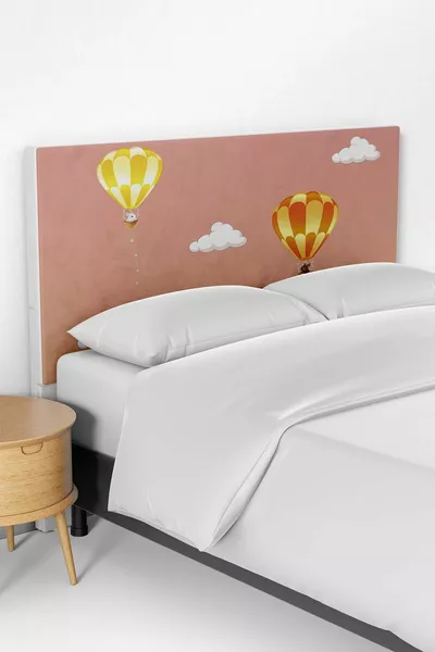 غطاء رأس السرير بنقشة البالونات الملونة