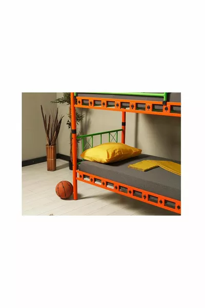 Gold Metal Ferforje Tek Kişilik Ranza * Cm