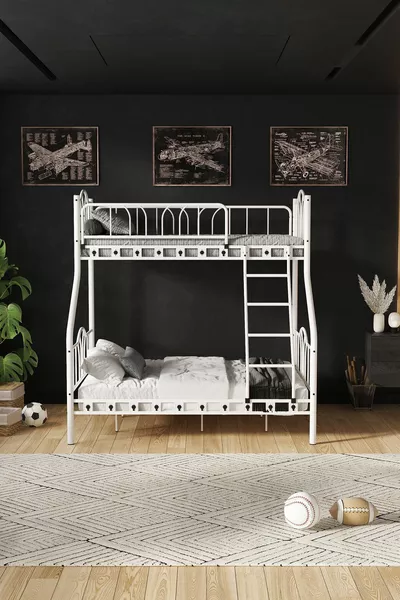 Image 3 Persoons Ouder 3-Delige Metalen Stapelbed &