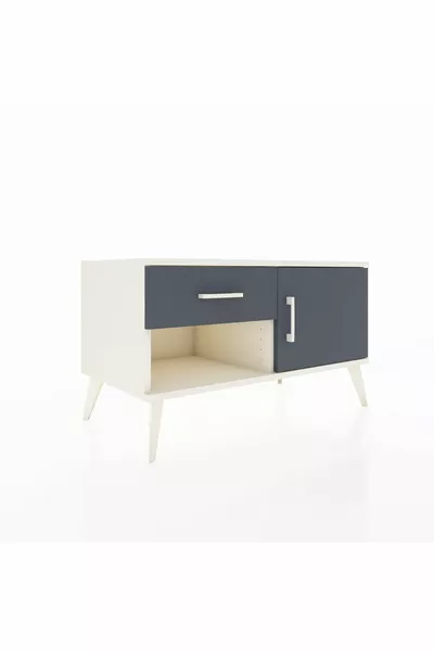 خزانة هايبرون بدرج واحد ورف واحد وباب واحد - حجر القمر أنثراسيت