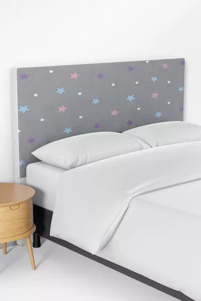 Copertura Testiera per Letto Singolo per Bambini con Stelle Colorate