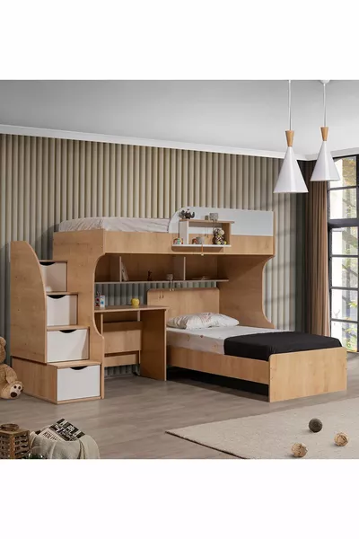 Къмпактно легло, Aura Къмпактно легло, маса, 2 броя удобни матрака