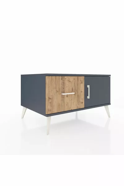 خزانة كرونوس بدرج واحد ورف واحد وباب واحد أنثراسيت-أنثراسيت/صنوبر