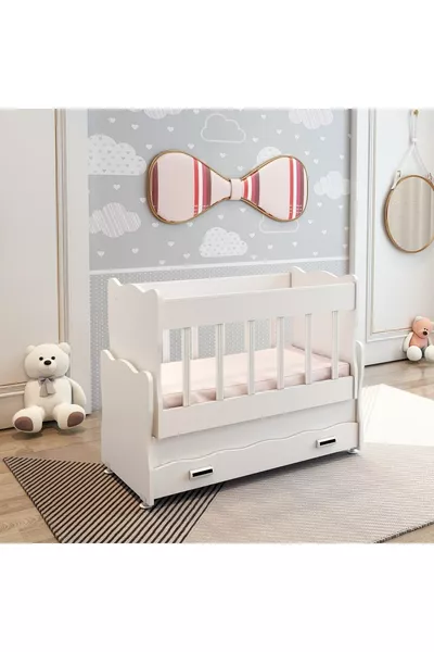 Culla a dondolo Safir per vicino al letto senza cassetti