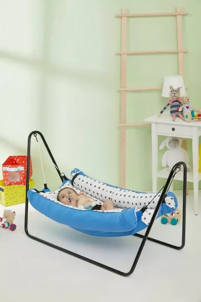 Portable Baby Hammock Cradle (Blue)