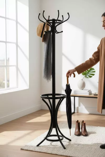 Metal Legged Clothes Coat Rack
