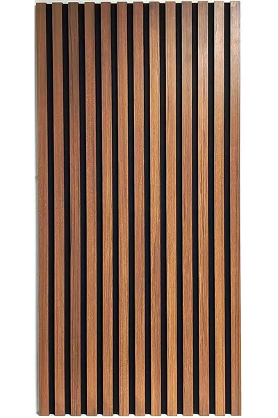 MDF Wood Acoustic Decorative Wall Panel  Cm - Teak