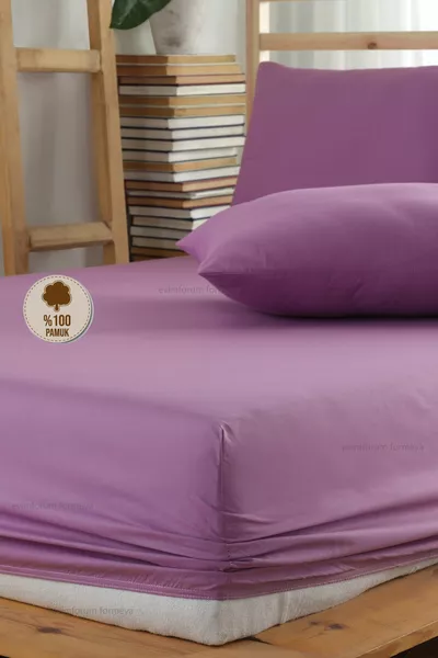 طقم ملاءات مطاطية مع غطاء وسادة من القطن قماش رانفورس 5 مقاسات مختلفة