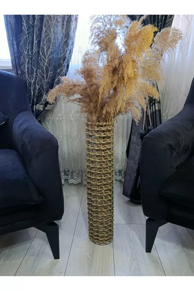 Ваза для цветов Pampas из сетки из металлической проволоки хаки,  см