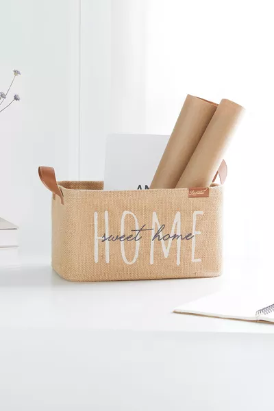 Мешок из джута для хранения белья и игрушек в детской комнате, складная корзина-органайзер 