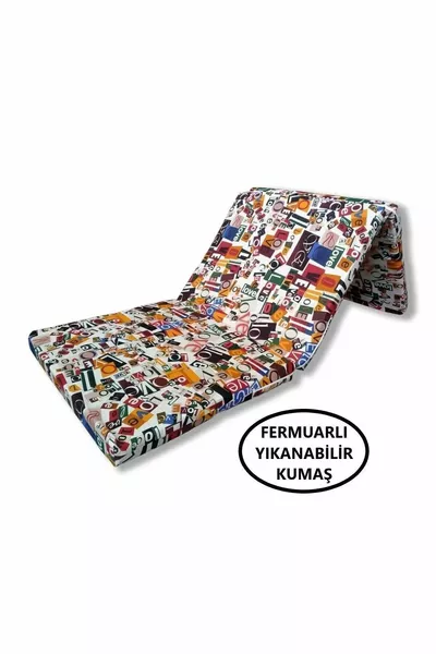 سرير أرضي قابل للطي فردي اسفنج قابل للطي سمك 8 سم رمادي حب