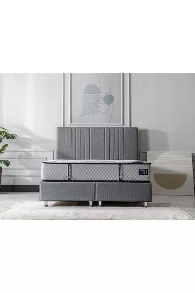 Biella Single Bed Headboard Gray Cm x Cm