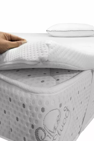 Cuscino Ortopedico in Piuma d'Uccello – Coprimaterasso – Materassino Cm