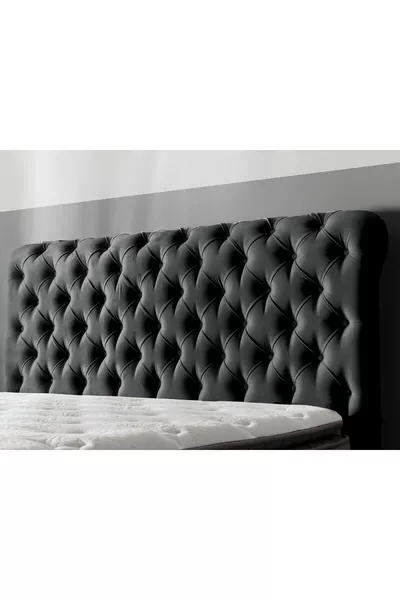 Glamour Tek Kişilik Yatak Başlığı Antrasit cm