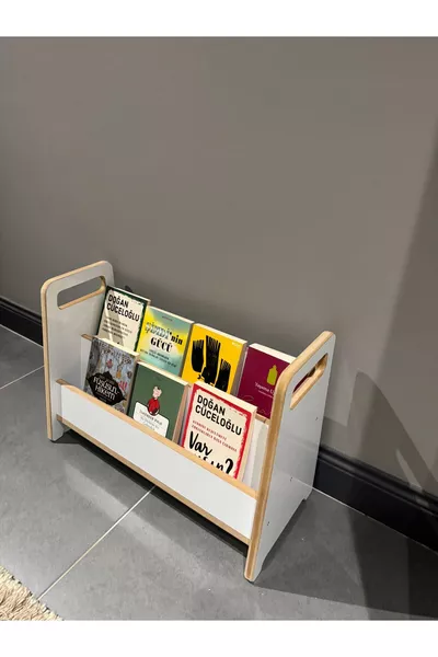 Libreria Bianca Montessori in MDF Molto Pratica