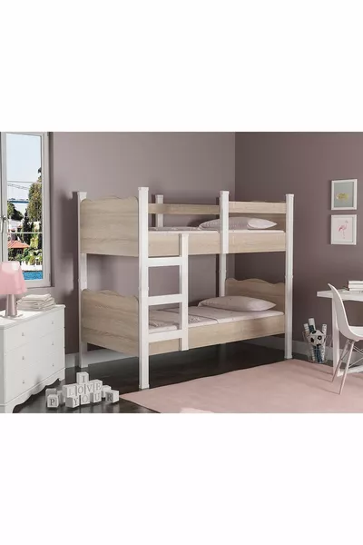 PATİKO МДФ Раздвижная двухъярусная кровать с ножками