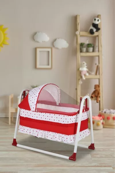 Yuvam Lux Basket Cradle Portable Baby Crib Rocking Cradle