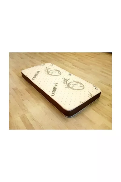 سرير طفل من البامبو X سم، مرتبة ناعمة فاخرة علاجية للأطفال، سرير مهد، سرير ملعب