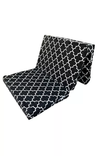 سرير أرضي قابل للطي فردي مع وسادة إسفنجية سمك سم - كاراكاتي