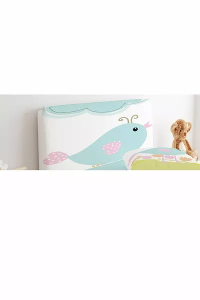 غطاء رأس السرير طائر أزرق وسحابة