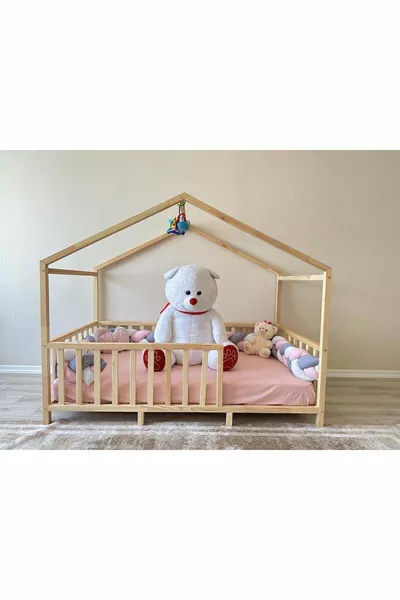 سرير خشبي مونتيسوري - سرير مونتيسوري - سرير مونتيسوري