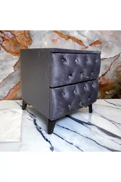 كومودينو ميلانو 2 درج باللون الأنثراسيت