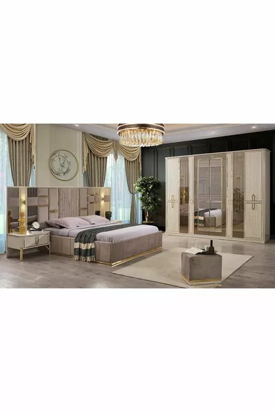 Bahar Bedroom Set (taupe-beige)