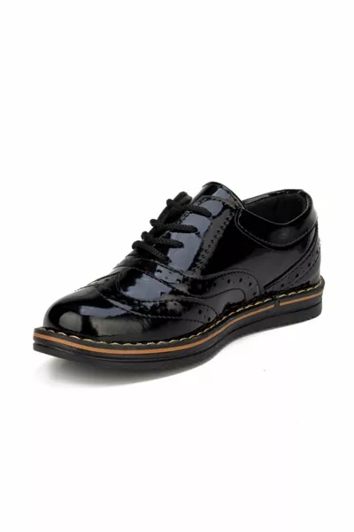 Boys' Black Casual Orthopedic Shoes