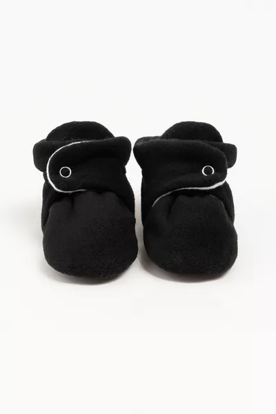 Non-Slip Sole, Breathable Cotton Lined, Adjustable Snap, House Slippers, Baby Booties