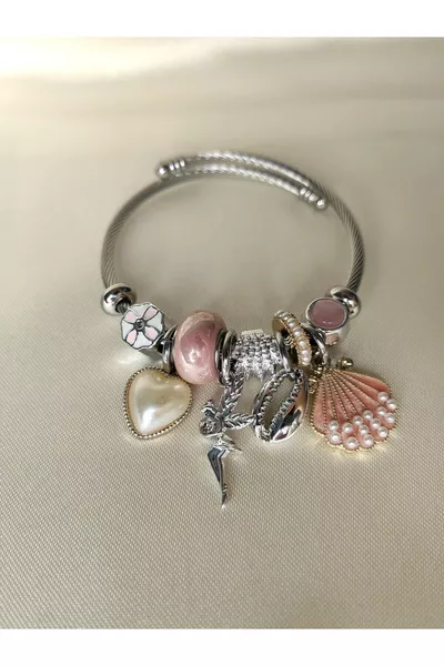 CHARMLI STAHL SCHWARZ SCHMETTERLING ARMBAND