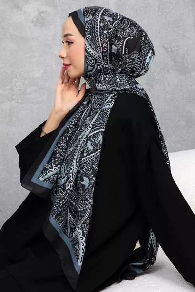 ÉCHARPE EN COTON À MOTIF ETHNIQUE RÉTRO, TISSU IMPORTÉ, HAUTE QUALITÉ & NOUVELLE SAISON