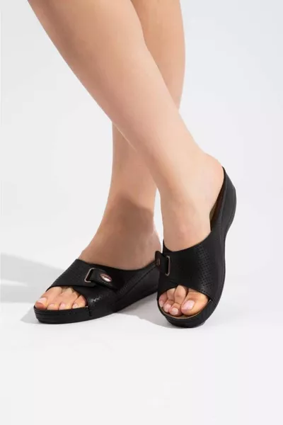 نموذج الراحة النسائي للأرثوپيدية، شبشب يومي بقاعدة ناعمة تشريحية، مريح للخارج والمنزل