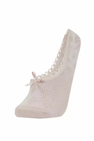 جورب باليه قطنية مزينة ب 3 عبوات نسائية axns