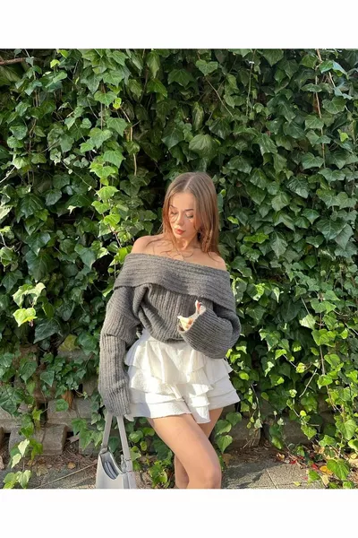 Mykonos Mini Skirt with Shorts - White