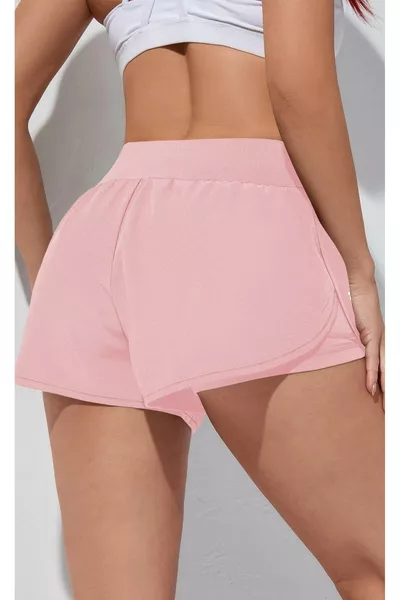 Ghassy Co. Women's 2 in 1 Running Sports Athletic Gym Shorts with Phone Pocket