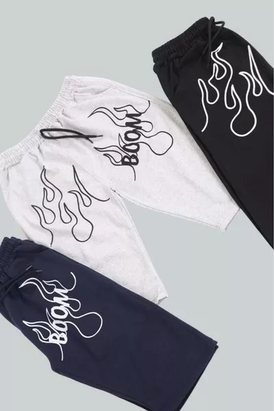 3-Piece Boom Printed Boys' Capri / Bermuda