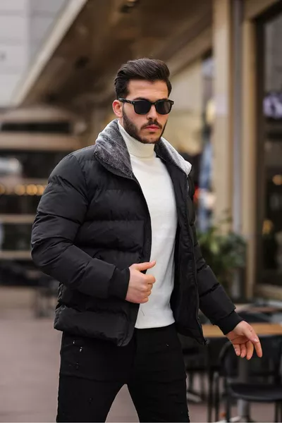 معطف منفوخ مقاوم للماء والرياح والبرد من كلاس سو