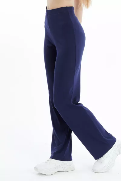 Pantalon long en viscose extra doux Home&Outdoor - Bleu marine