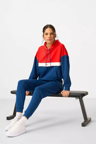 Parliament Hooded Cotton Color Block Women's Tracksuit - 