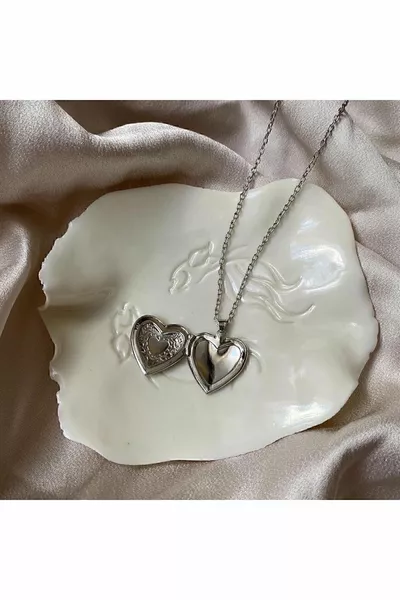 Collana a Cuore con Interno Apribile, Collana da Coppia