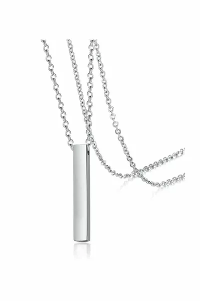  cm Langer Stab Rechteckiger Stahl Anhänger für Frauen und Männer