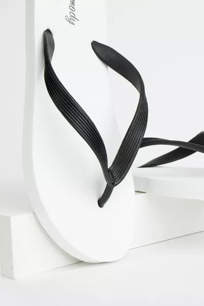 Men's Comfortable White Beach Flip Flops