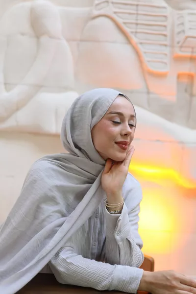 Sciarpa Neo Cotone Grigio Ghiaccio