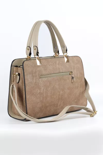 حقيبة كتف وذراع بخمس حجرات بحزام قابل للتعديل من جلد فيينا