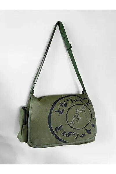Borsa Tracolla Totoro Kaki 