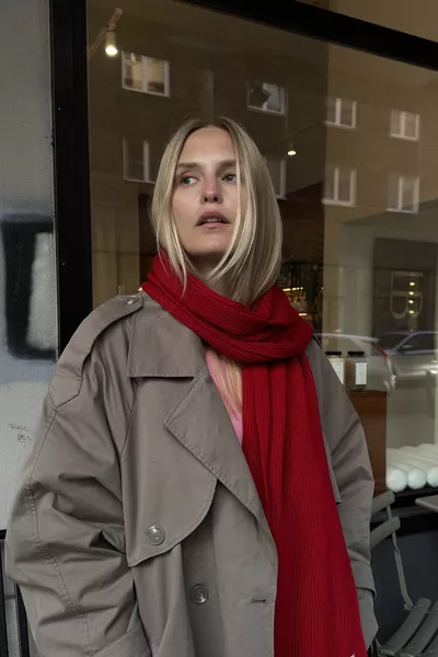 Women's Thessaloniki Knit Scarf Red 