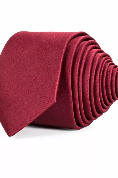 Solid Slim Burgundy Men's Tie